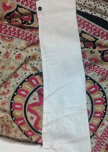White Mandarin Collar Shirt
