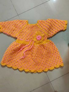 Handmade Crochet Baby Dress - Adorable!