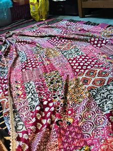 Embroidered Patchwork Dupatta