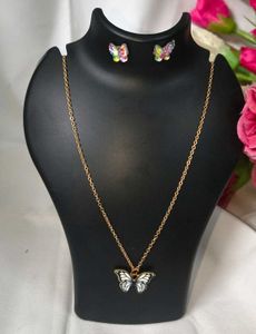 Delicate Rose Gold Chain Metal White Necklace Eyer