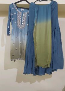 Embellished Kurta &amp; Palazzo Set