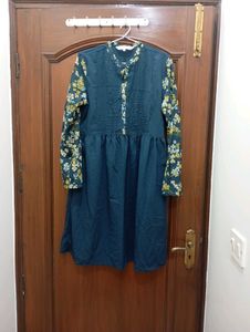 Bohemian Floral Print Gown