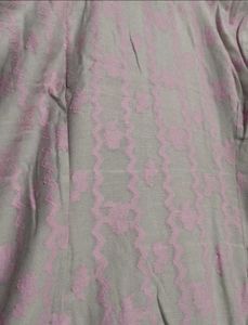 Grey Printed Kurta with Dupatta