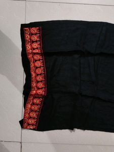 Black And Flowers Orange Kurti