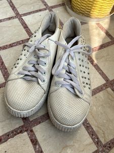 Women White Sneakers 👟 Shoes 38