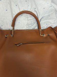 Stylish Brown Quilted Handbag