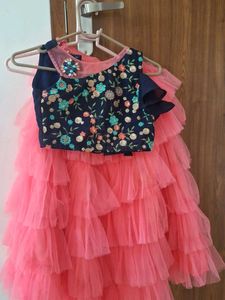 Ruffled Tulle Dress