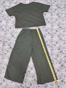 4)Olive Green baby Co-ord Set