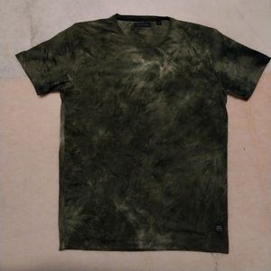 Stretchable Tie Dye Camo Green Tee