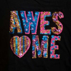 Black Sequin T-Shirt
