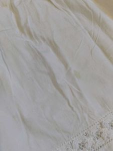 White Lace Detail A-Line Dress