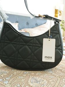 Stylish Black Quilted Shoulder Bag