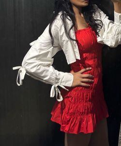 mini red y2k coquette dress