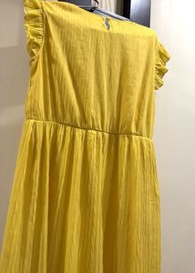 Yellow Ruffled Maxi Dress