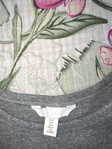 Grey Ribbed Cropped Tank Top