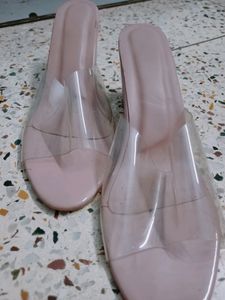 Chic Transparent Block Heels
