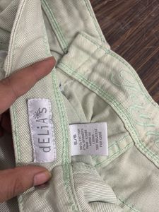 Light Green Casual Shorts