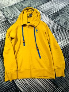 Yellow USPA Full-Zip Hoodie