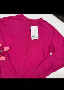 Chic Pink Button-Up Top