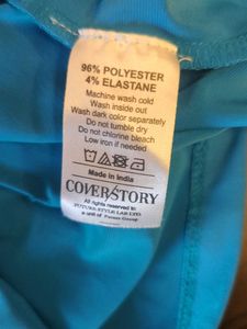 Cover Story Blue Fitted Top (S)