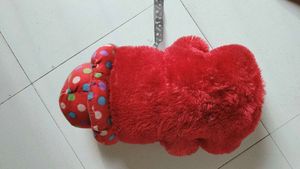 Red Polka Dot Teddy Bear with Heart