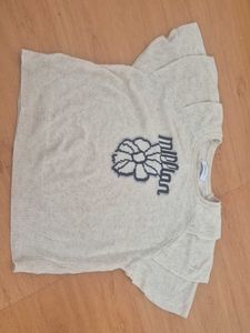 Lightweight Knit Top with Floral Detail