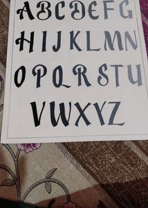 English Alphabet Template