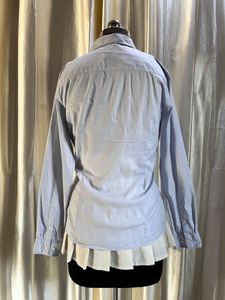 H&amp;M pastel blue fitted button-down shirt