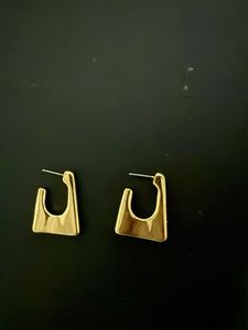 Gold Geometric Hoop Earrings