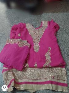 Stunning Pink Embroidered Kurta Set