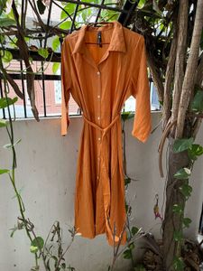 (New with tags) Here&amp;Now Orange Shirt Dress