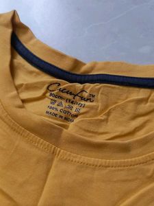 Boy's Yellow sleeveless T-shirt