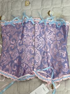 Women's Purple Lace Corset Top