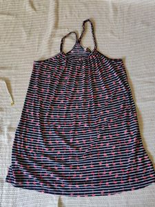 Cute Flamingo Striped Sundress