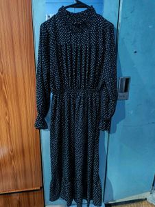 Chic Polka Dot Maxi Dress