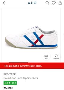 Red Tape White Sneakers (Onitsuka Dupes)