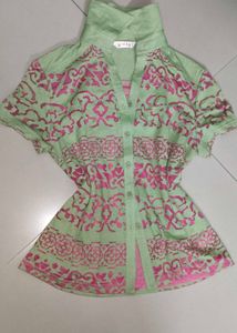 Light Green Printed Kurta