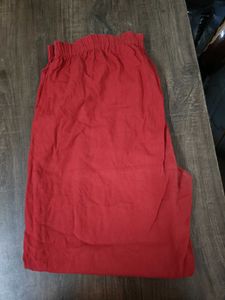 Stylish Yellow Kurta With Red Pants