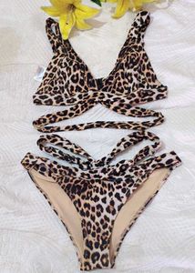 Leopard Print Bikini Set