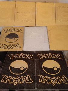 Gold Pokemon Cards Wall Hanging Decor