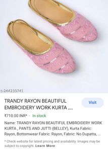 New Trendy Stylish Pink Jutti Style Belly 💕💕