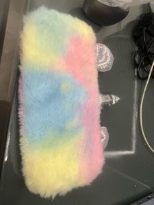 Cute Rainbow Plush Bag Charm