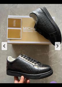 Michael Kors Black Monogram Sneakers