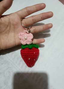 Cute Strawberry Keychain