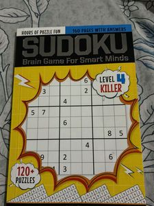 Sudoku Brain Game Puzzle Book