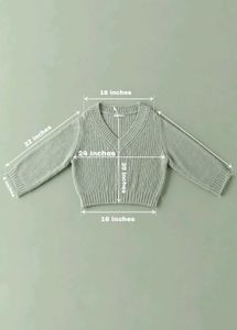 SAGE GREEN RIBBED V-NECK CROPPED SWEATER
