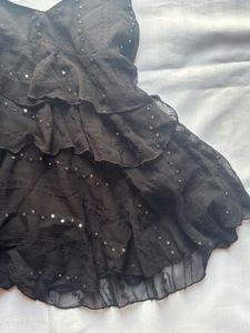 Sparkly Tiered Spaghetti Strap Top