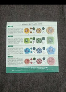 World's First Plastic Coins Set