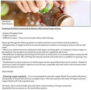 Copper Water Bottle- nayasa