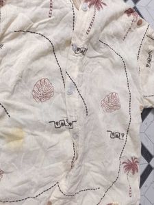 Men's Tropical Print Short Sleeve Shirt &amp; Shorts